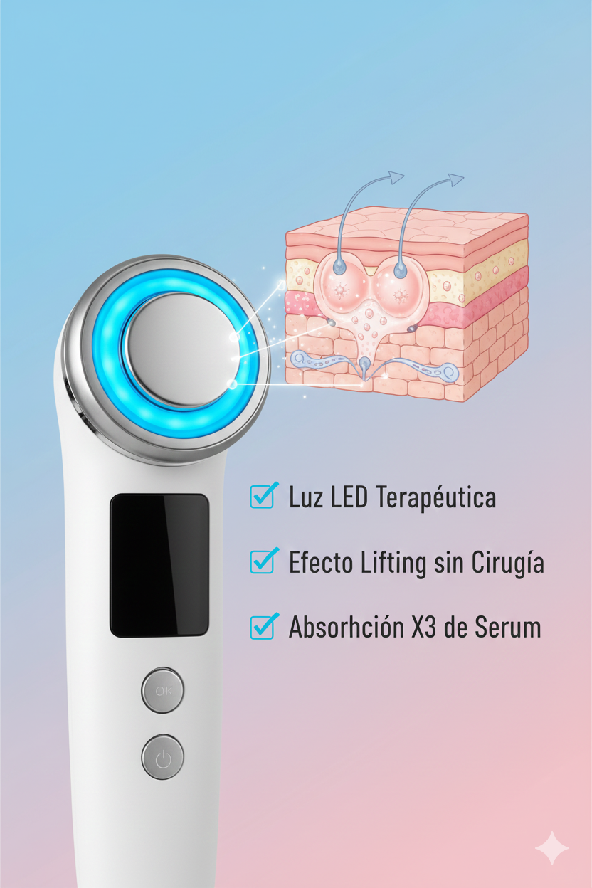 Masajeador Ultrasónico Limpieza Facial
