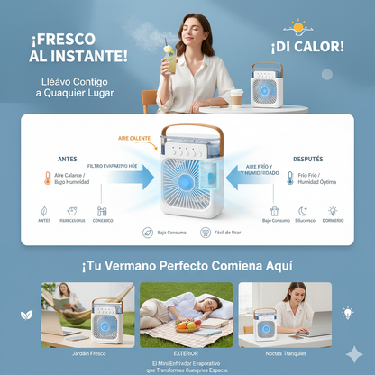 Mini ventilador de niebla de agua USB