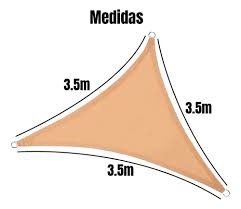 Toldo Vela Triangular 3.5 x 3.5 M